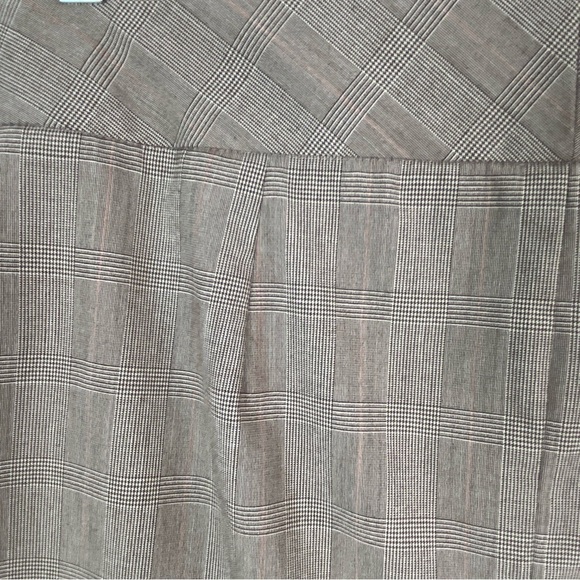 Jessica Dream Fit Pencil Skirt Knee Length Tan Glencheck Sz 14 - Picture 5 of 11